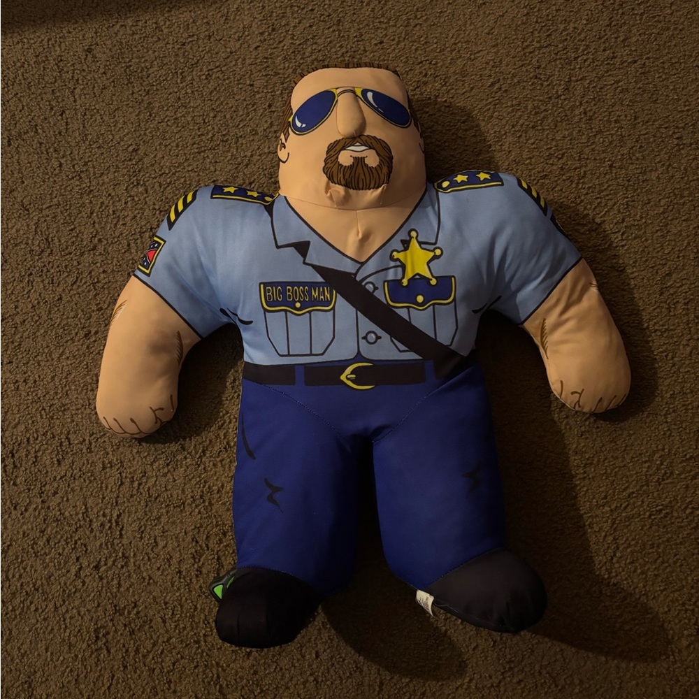 Big Boss Man Plush Toy - Blue and Tan